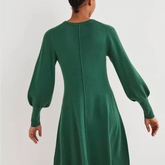 Boden dress mini fit and flare hunter green nwt 10 - Picture 4 of 7